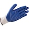 Global Industrial Coated Gloves, Polyester, Cotton, Rubber, Latex, Blue, L 708355L - alternate 2